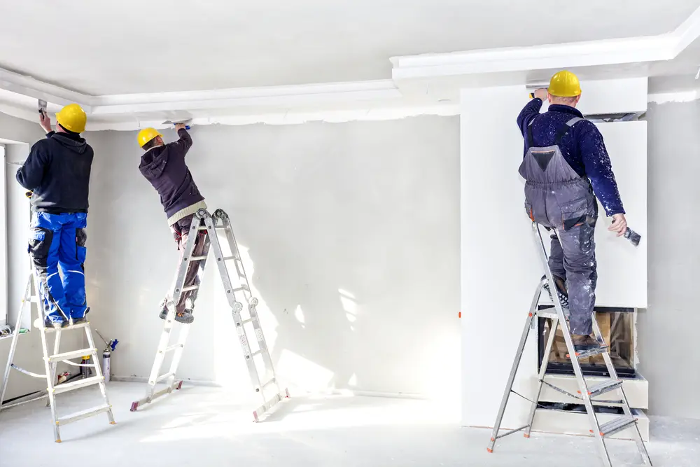 Drywall repair work in a Simi Valley home